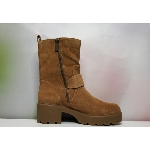 MICHAEL Kors women's Leather Perry Bootie Size 10 Luggage NWT - Picture 2 of 7